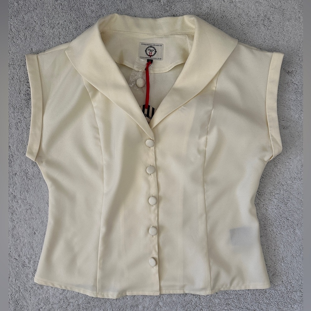 Dancing Days by Banned Size XL Off White Dream Master Blouse